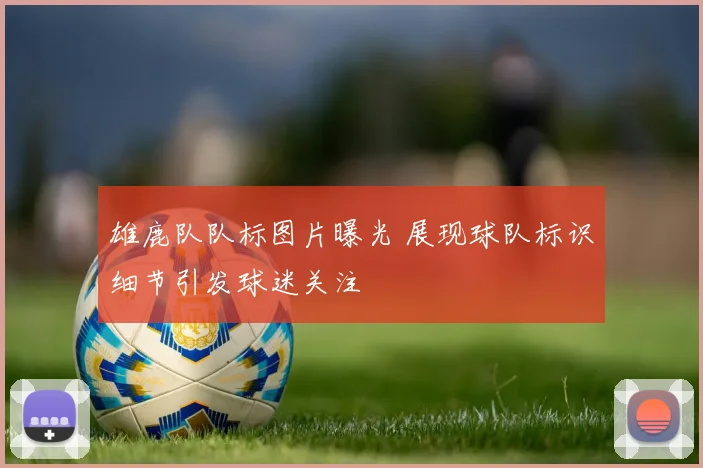 雄鹿队队标图片曝光 展现球队标识细节引发球迷关注